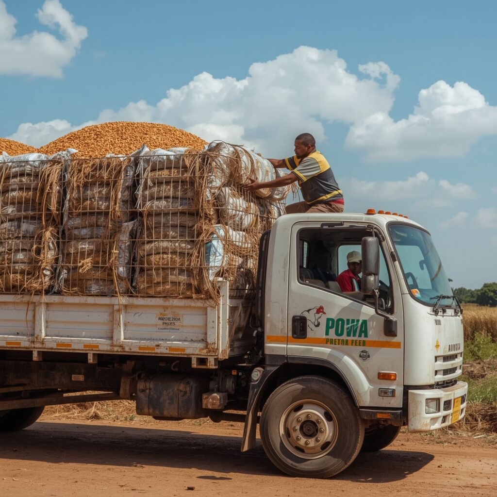 lucid realism realistic image of agricultural logistics in afr 2